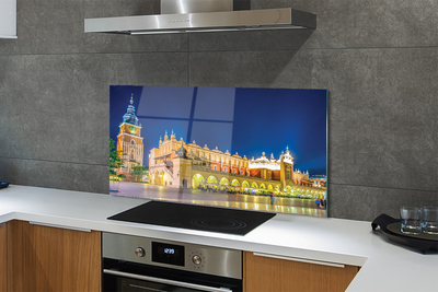 Panel Szklany Nocne Sukiennice w Krakowie