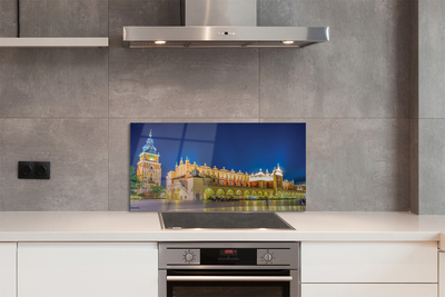 Panel Szklany Nocne Sukiennice w Krakowie