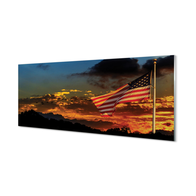 Szklany Panel Flaga Stany zjednoczone