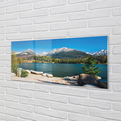 Panel nad Blat Kuchenny Górskie Jezioro wśród Szczytów