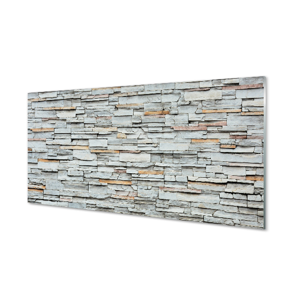 Szkło do Kuchni na Ścianę Wyrazista Struktura Kamienia