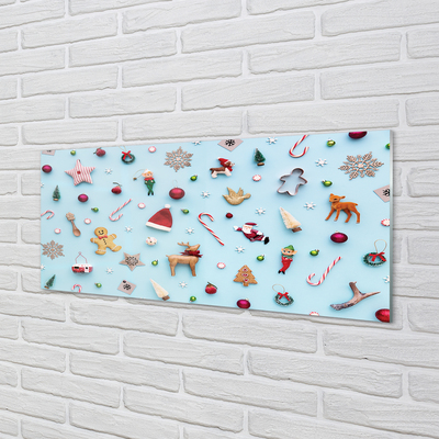 Szklany Panel Słodkie Świąteczne Dekoracje