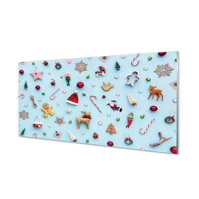 Szklany Panel Słodkie Świąteczne Dekoracje