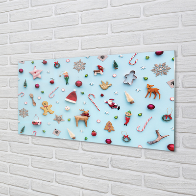 Szklany Panel Słodkie Świąteczne Dekoracje