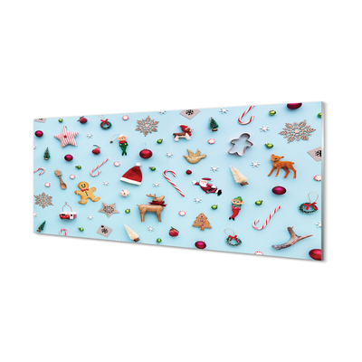 Szklany Panel Słodkie Świąteczne Dekoracje