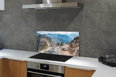 Szklany Panel Majestatyczne Pasmo Górskie