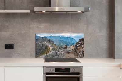 Szklany Panel Majestatyczne Pasmo Górskie