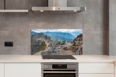 Szklany Panel Majestatyczne Pasmo Górskie