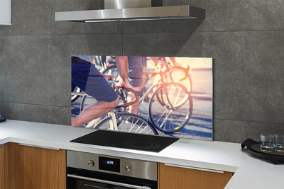 Szklany Panel Grupa Rowerzystów