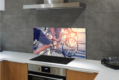 Szklany Panel Grupa Rowerzystów