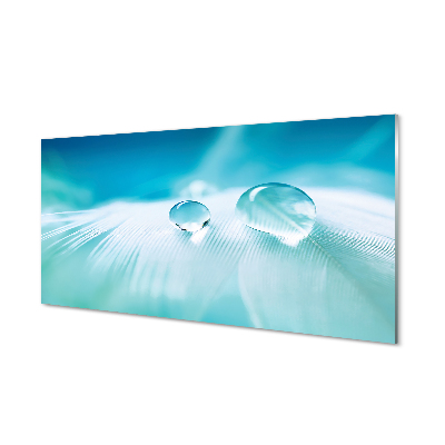 Panel nad Blat Kuchenny Makro Detal Kropli Wody