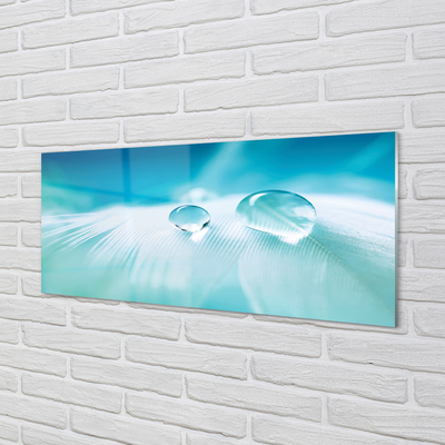 Panel nad Blat Kuchenny Makro Detal Kropli Wody