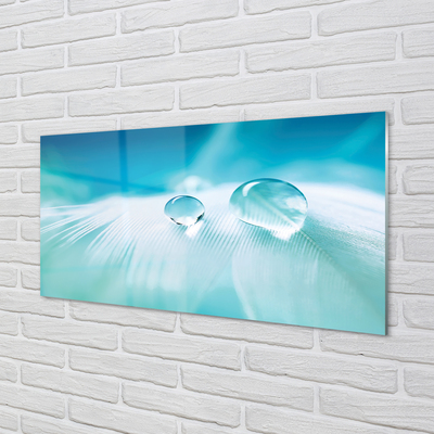 Panel nad Blat Kuchenny Makro Detal Kropli Wody