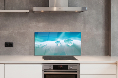 Panel nad Blat Kuchenny Makro Detal Kropli Wody