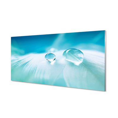 Panel nad Blat Kuchenny Makro Detal Kropli Wody