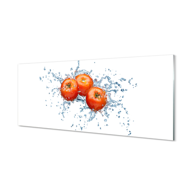 Szklany Panel Pomidory woda