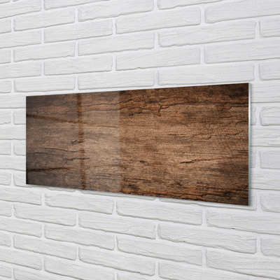 Panel szklany do Kuchni Rustykalne Słoje Drewna