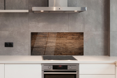 Panel szklany do Kuchni Rustykalne Słoje Drewna