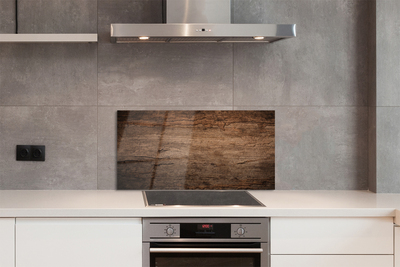 Panel szklany do Kuchni Rustykalne Słoje Drewna