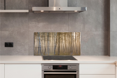 Panel szklany do Kuchni Las o Wschodzie Słońca