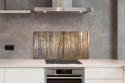 Panel szklany do Kuchni Las o Wschodzie Słońca