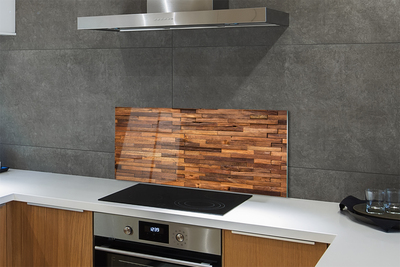 Panel szklany do Kuchni Drewniane Panele Ścienne