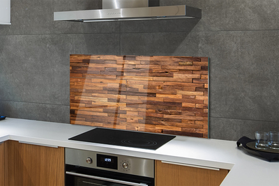 Panel szklany do Kuchni Drewniane Panele Ścienne