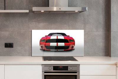 Panel szklany do Kuchni Czerwone Auto Sportowe