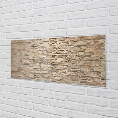 Szklany Panel Kompozycja Cegły i Kamienia