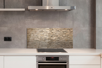 Szklany Panel Kompozycja Cegły i Kamienia