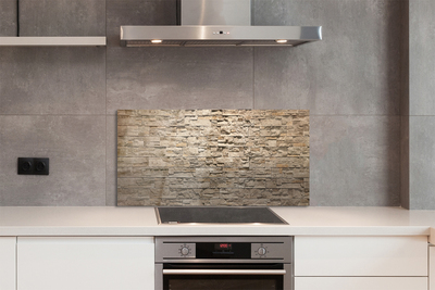 Szklany Panel Kompozycja Cegły i Kamienia