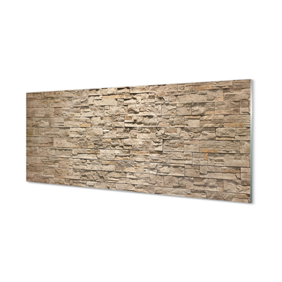 Szklany Panel Kompozycja Cegły i Kamienia