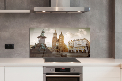 Szkło do Kuchni na Ścianę Krakowski Pomnik i Bazylika