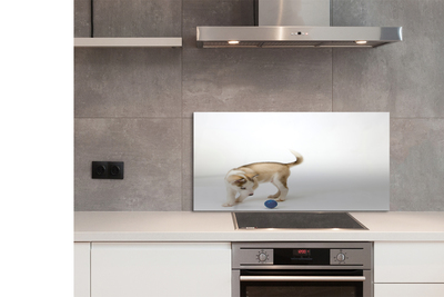 Panel szklany do Kuchni Radosna Zabawa Psa