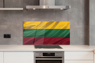Panel szklany do Kuchni Narodowa Flaga Litwy