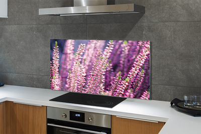 Szkło do Kuchni na Ścianę Delikatne Polne Kwiaty