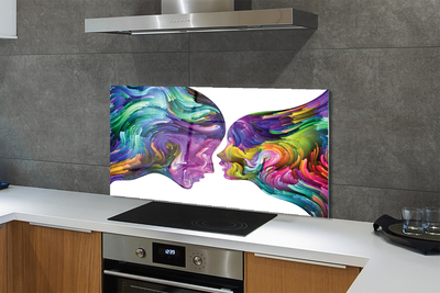 Panel nad Blat Kuchenny Ludzie w Kolorowych Mazach