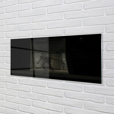 Panel szklany do Kuchni Zombie w Ciemnym Budynku