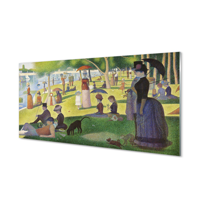 Panel nad Blat Kuchenny Niedzielne Popołudnie - Georges Seurat