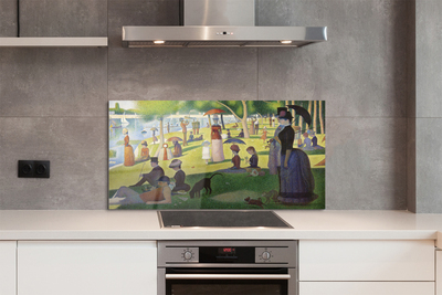 Panel nad Blat Kuchenny Niedzielne Popołudnie - Georges Seurat
