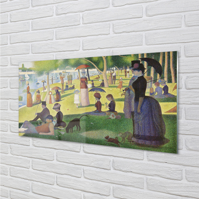 Panel nad Blat Kuchenny Niedzielne Popołudnie - Georges Seurat