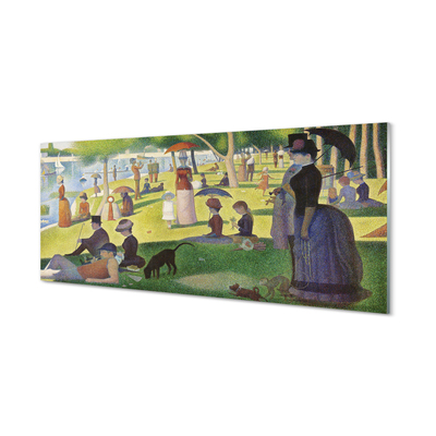 Panel nad Blat Kuchenny Niedzielne Popołudnie - Georges Seurat