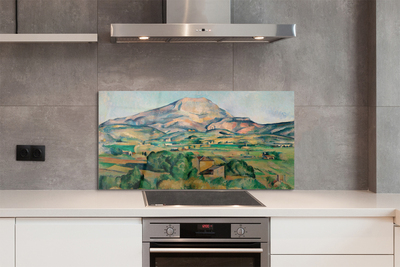 Szklany Panel Góra Świętej Wiktorii - Cézanne