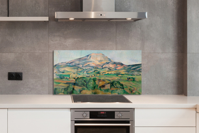 Szklany Panel Góra Świętej Wiktorii - Cézanne