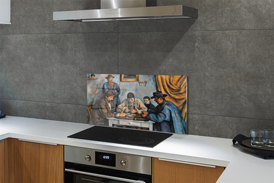 Szklany Panel Gracze w Karty - Paul Cézanne