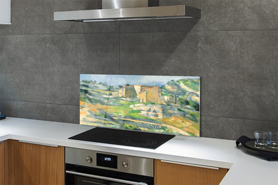 Szklany Panel Domy w Prowansji - Paul Cézanne