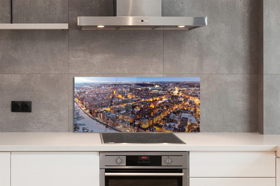 Panel szklany do Kuchni Zimowy Gdańsk nad Motławą