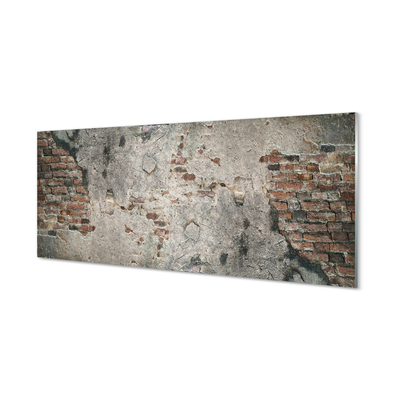 Szklany Panel Ściana z Cegły i Kamienia