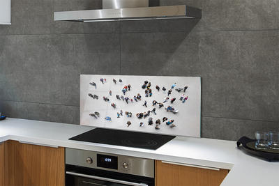 Szklany Panel Ludzie widziani z Lotu Ptaka