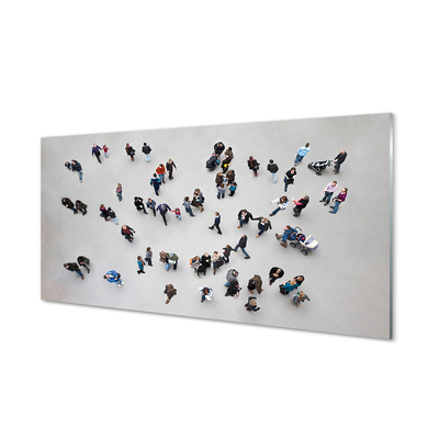 Szklany Panel Ludzie widziani z Lotu Ptaka